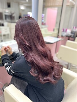 シーズン 大阪(SEASON) 【エクステ】深みレッドカラー/韓国ヘア/エクステ専門店大阪梅田