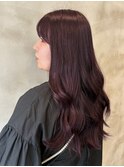 ラベンダーピンク/ロングスタイル／イルミナカラー