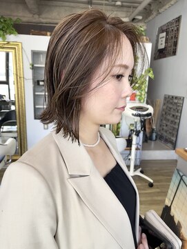 ヌード(NUDE) NUDEタッセルボブ レイヤーボブ結べるボブ切りっぱなしボブ