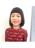 前髪ぱっつんボブ