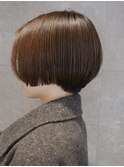 くせ毛多毛暖色暗髪ラインショートボブ広がり悩み解決