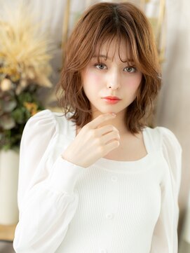 カバーヘア ブリス 大宮西口(COVER HAIR bliss) 韓国風ニュアンスパーマフェザーミディアムh3大宮20代30代40代