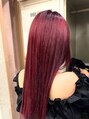 エイム ヘアメイク 横川店(eim HAIR MAKE) チェリーレッドブリーチ一回で可愛く出来ちゃいます!