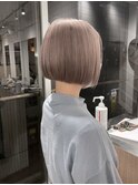 ホワイトカラー/ハイトーンカラー/ボブ/髪質改善/縮毛矯正/新宿