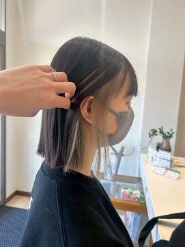 ユーミー(yume by aura) #フェイスフレーミング #インナーカラーボブ