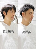 ヨシザワインク プレミアム 横浜 桜木町店(YOSHIZAWA Inc. PREMIUM) 【ヨシザワ横浜】ビフォーアフタービジカジツーブロック刈り上げ