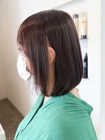 ミルヘアデザイン(mil hair design)&nbsp;縮毛矯正　質感ストレート　髪質改善カラー　顔まわり　ブリーチ