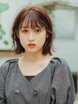 リュープリエ 笹塚(Lieu plie)&nbsp;切りっぱなしのボブ/暖色ブラウン/レイヤーカット