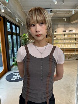オムズポカ 栄矢場町店(OM's poka) マッシュボブ/レイヤーボブ/ローライト/デザインカラー