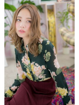 ヘアアンドビューティー ミック(Hair & Beauty miq) 無造作ウェーブでヒッピーライクに!b(miq阿佐ヶ谷)