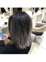 アッシュ 久我山店(Ash) コントラストバレイヤージュ×アッシュグレージュ