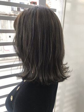 ジーナ 札幌(Zina) 【Zina SAPPORO】アディクシーカラー・グレージュミディ