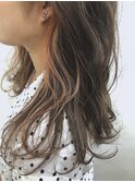 ロングヘアにそっとイヤリングカラー　bymisaki