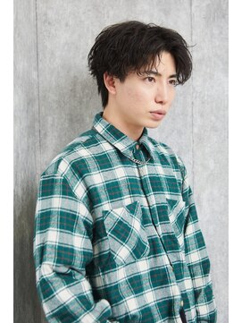 メンズサロンドットリアン(dot. lien) 【men’s salon dot. Tokyo】癖毛風パーマ×センターパート