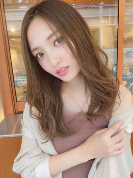 ルービック 難波(Rubik's) グレージュ/デジパ/抜け感ヘア/ロングヘア