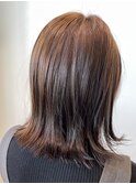 【少し長めのナチュラルな外ハネボブ】
