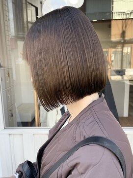ジェムヘアスタジオ 湘南平塚南口店(Gem Hair Studio) Gem Hair Studio 姉崎　かわいくてする方続出！ぱつっとボブ
