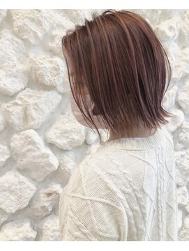 モアナ バイ ヘッドライト 二俣川店(Moana by HEADLIGHT) Moana#ピンクベージュ#ボブ#20代30代40代