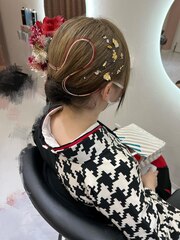 卒業式着付け+ヘアセット