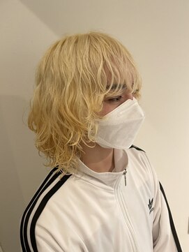 ニコ ヘアリラクゼーション(Nico hair relaxation) ハイトーンカラ―メンズツイストパーマブリーチ20代30代