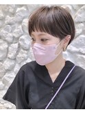 #マッシュショート#オン眉#ベージュカラー