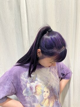 ガーデン Garden ヘアーメイク hair make purple color