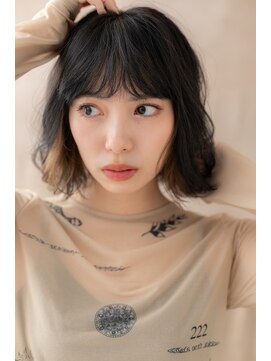 カバーヘア 上尾西口店(COVER HAIR) フルバングイヤリングカラーゆるふわミディZ上尾20代30代40代