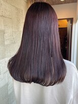 ミルヘアデザイン(mil hair design)&nbsp;ダブルカラーピンクベージュピンクブラウンカラーレイヤーカット