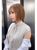 ～ベージュブラウン　小顔ショート　ボブ～【Ria 大阪 梅田】
