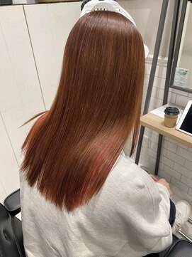 フェンヘアーアイス 中目黒(Fen.hair ici) 暖色オレンジカラー