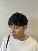 緩めワンカールパーマ