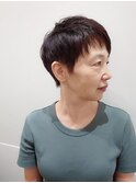 30代・40代・50代におすすめ　ベリーショート×ローズブラウン