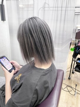 キセイ イオンモール新利府北館店(KISEI) シャドールーツ×シルバーグレイ