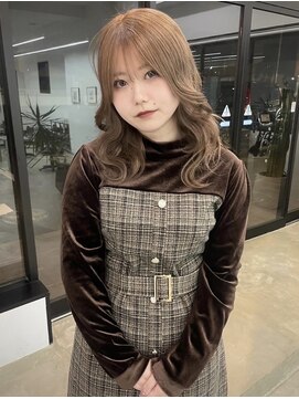 エートル 西金沢(etre) 10代20代韓国ブリーチハイトーンデザインカラーレイヤーカット