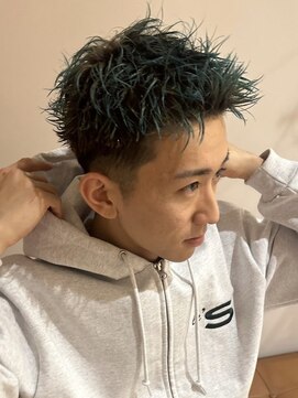 グッドタイムエフティフィフス 横浜西口(GoodTimes ft.fifth) 横浜西口スパイキーショートツーブロック刈り上げフェード30代