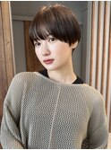 大人マッシュショート　顔周りカット　似合わせショート　表参道