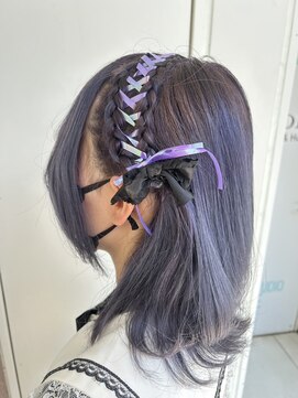 スタジオカラー(Studio Color) 編み込みレースアップ