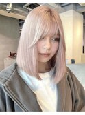 ホワイトピンクボブ