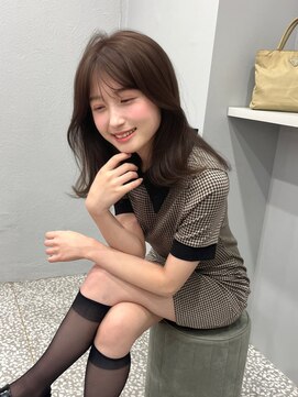 ボタン シブヤ(VOTAN SHIBUYA) オリーブベージュ/レイヤーカット/透明感カラー/韓国ヘア