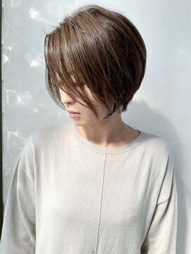 ヘアーアンドスパ フェリーチェ ミチ 野田屋町店(HAIR&SPA felice MICHI) 【felice MICHI島田和也】前下がりショートボブ