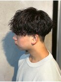 MEN’S HAIR/ツイストスパイラ/刈り上げセンターパート/群馬高崎