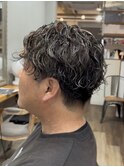 メンズ　簡単スタイリング　ショートマッシュとスパイラル