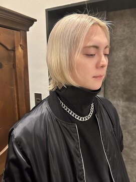 エクテ(ecouter) シャンパンベージュシャギーウルフメンズニュアンスウルフ