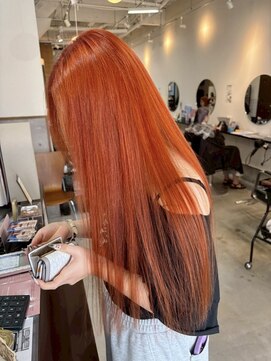 ラック 表参道(LUCK) ダブルブリーチ/オレンジ/ビビットカラー/ハイトーン