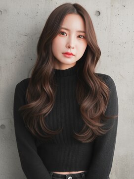 ニューヨークニューヨーク 守口店(NYNY) 韓国風ウェーブロング×モカブラウン