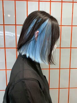 ペレ 原宿(PELE) ダブルカラー/ケアブリーチ/羽エクステ/原宿