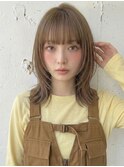 12トーンブリーチなしクラゲカットくびれレイヤー10代20代A15
