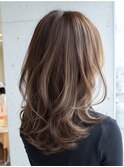ミディアムレイヤー×白髪ぼかしカラー30代40代50代60代