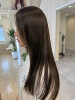イマージュ 志免店(image)&nbsp;【赤みゼロの透明感】マットグレージュ×艶さらニュアンスロング