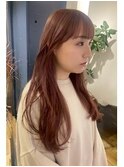 ピンクベージュ【20代/30代/イルミナカラー/縮毛矯正/髪質改善】